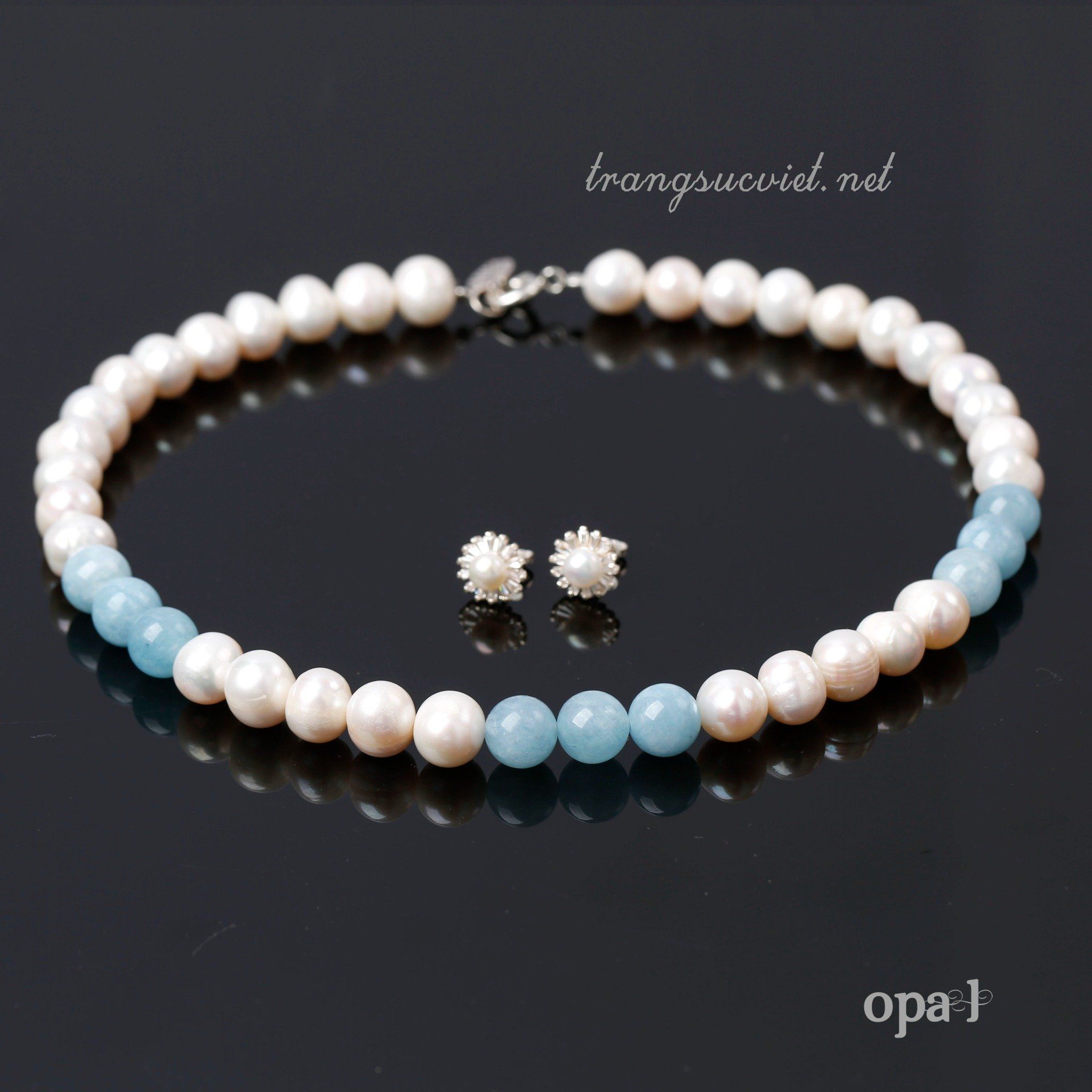 Bộ Ngọc Trai cao cấp dành tặng Mẹ thương hiệu Opal giá ưu đãi
