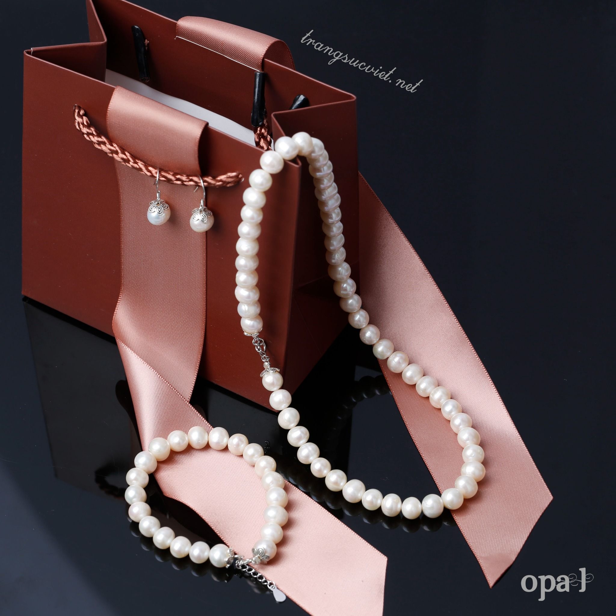 Bộ Ngọc Trai cao cấp dành tặng Mẹ thương hiệu Opal giá ưu đãi