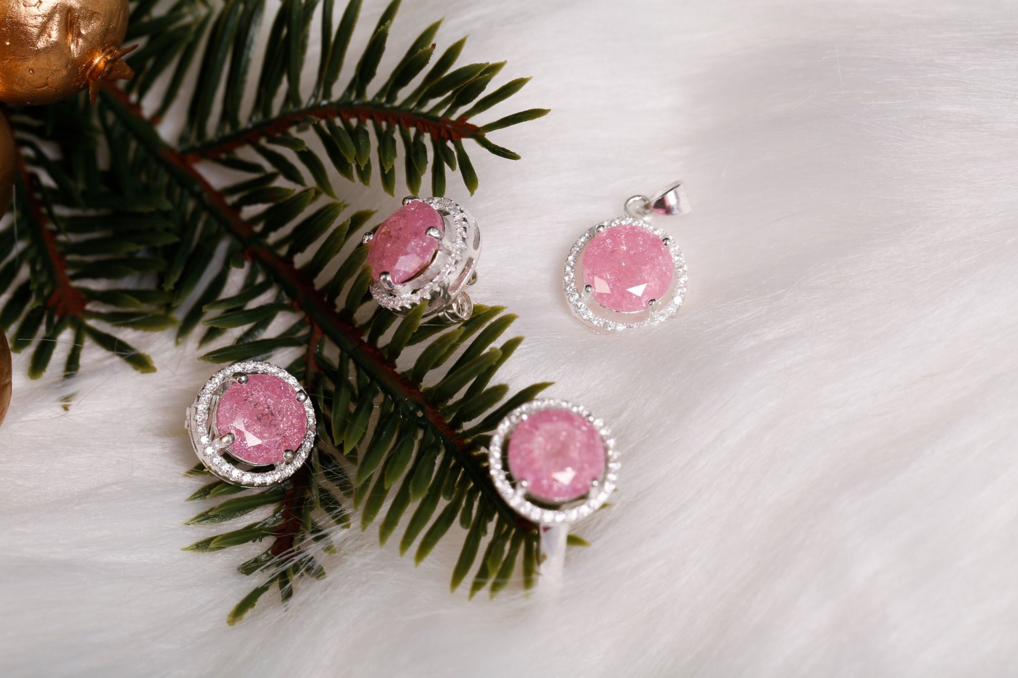 Nhẫn, hoa tai, mặt dây chuyền Opal - REM12215