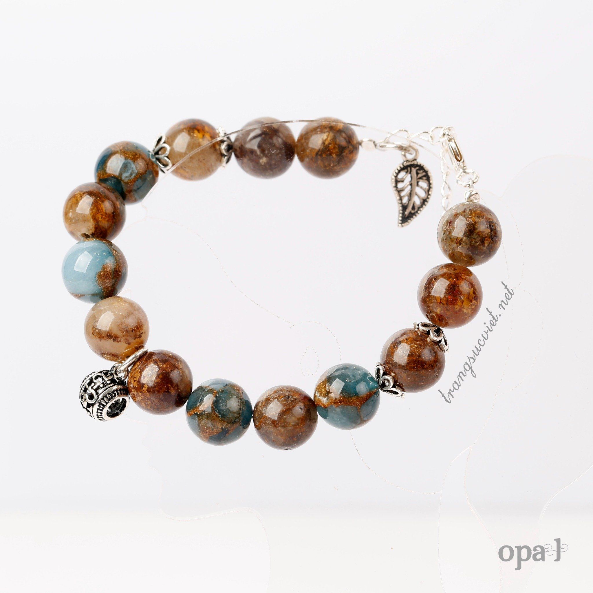 Vòng tay đá handmade, vòng tay đá Malachite