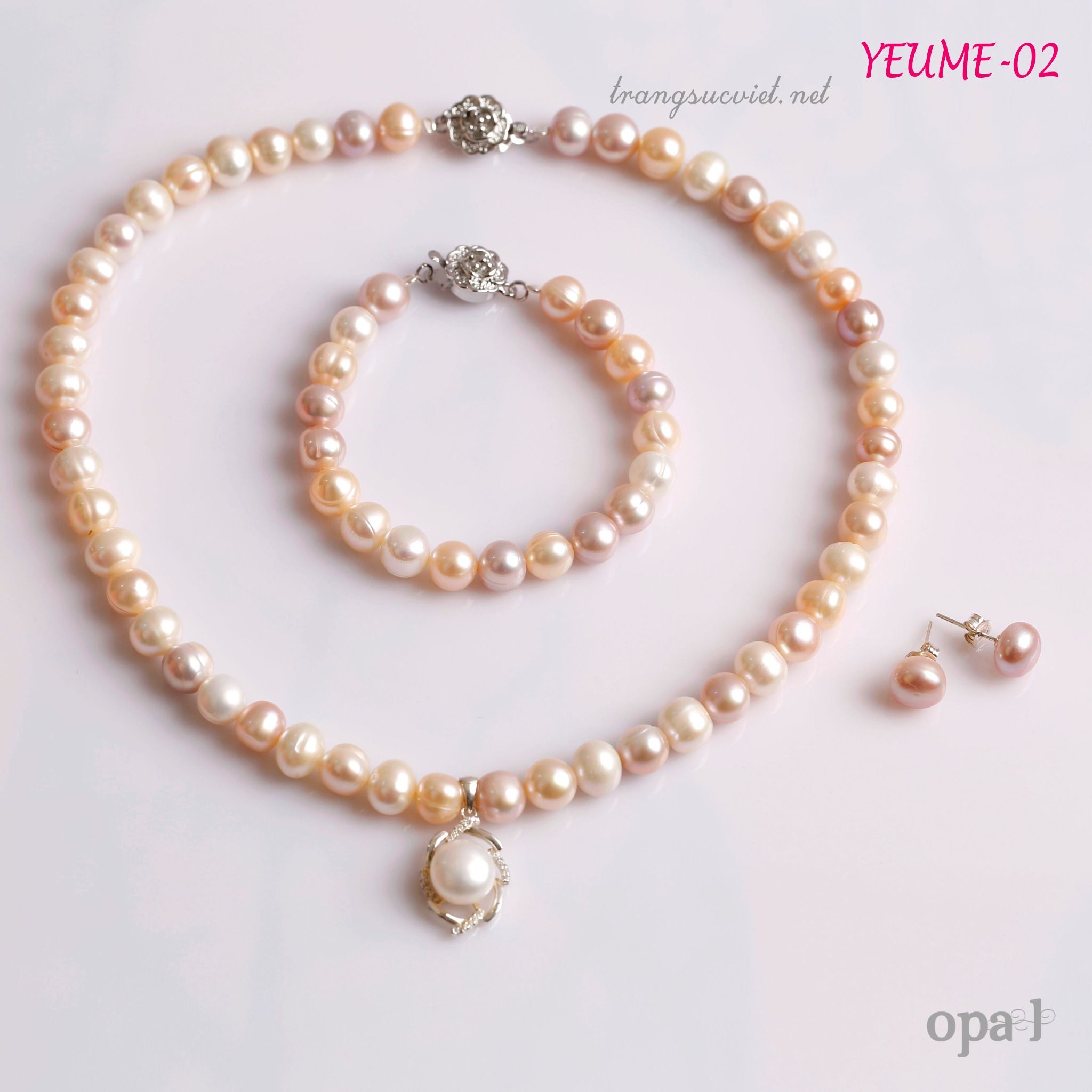 Bộ ngọc trai tặng mẹ sắc màu An Yên