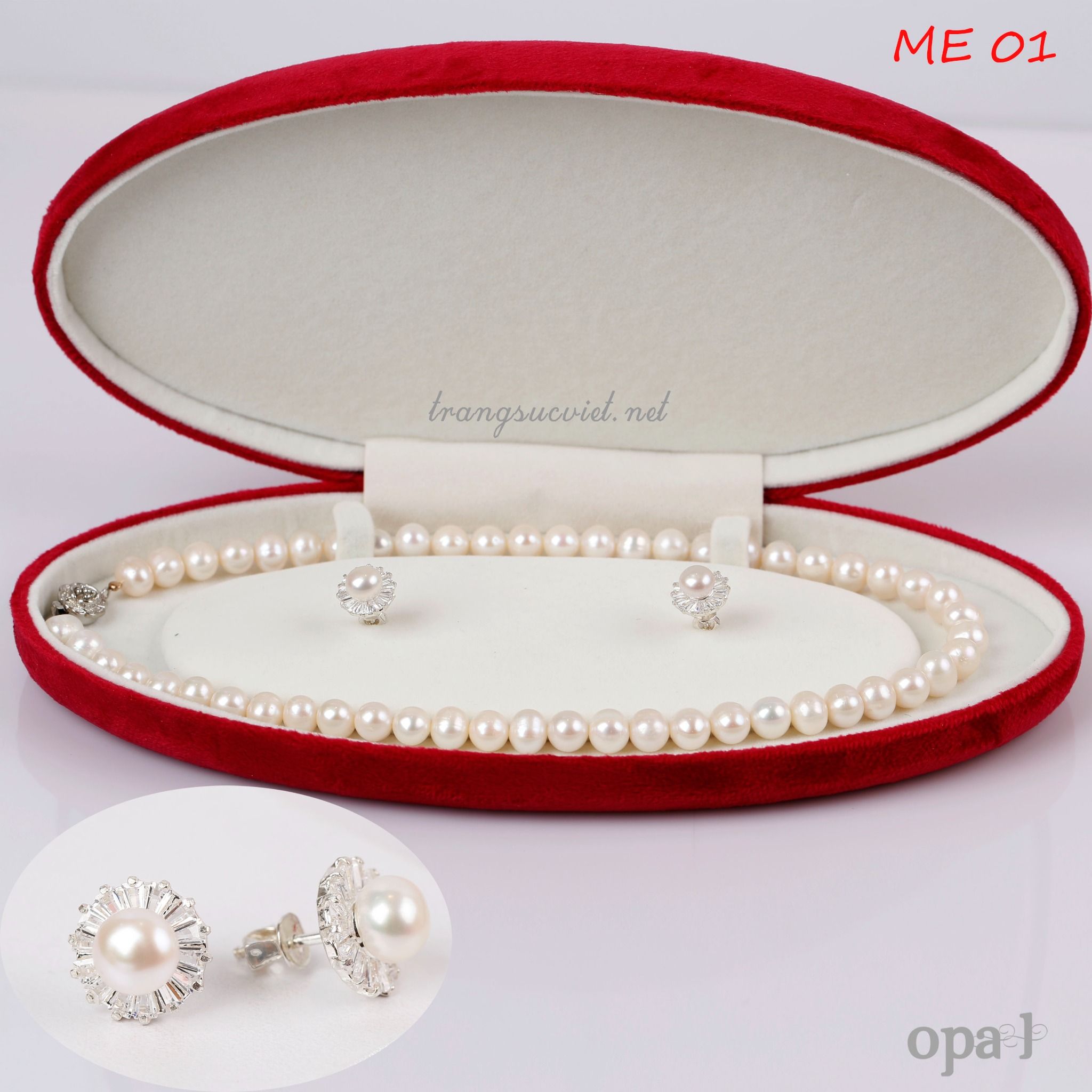 Bộ ngọc trai cho mẹ + ưu đãi bộ dây chuyền cho con