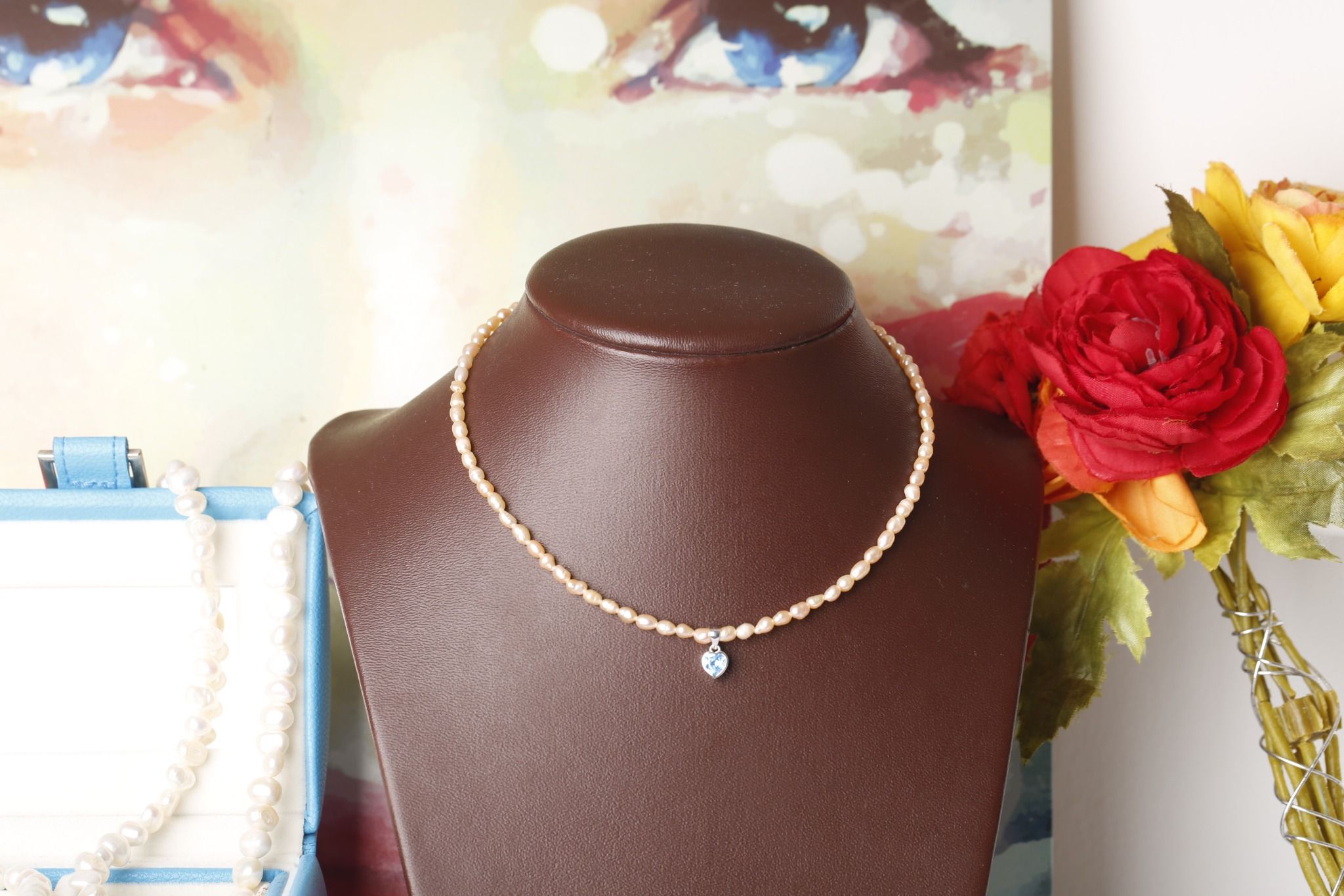 Vòng cổ ngọc trai Opal - PN122154
