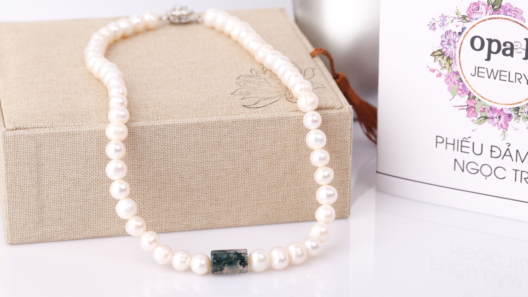 Vòng cổ ngọc trai Opal - PN122143