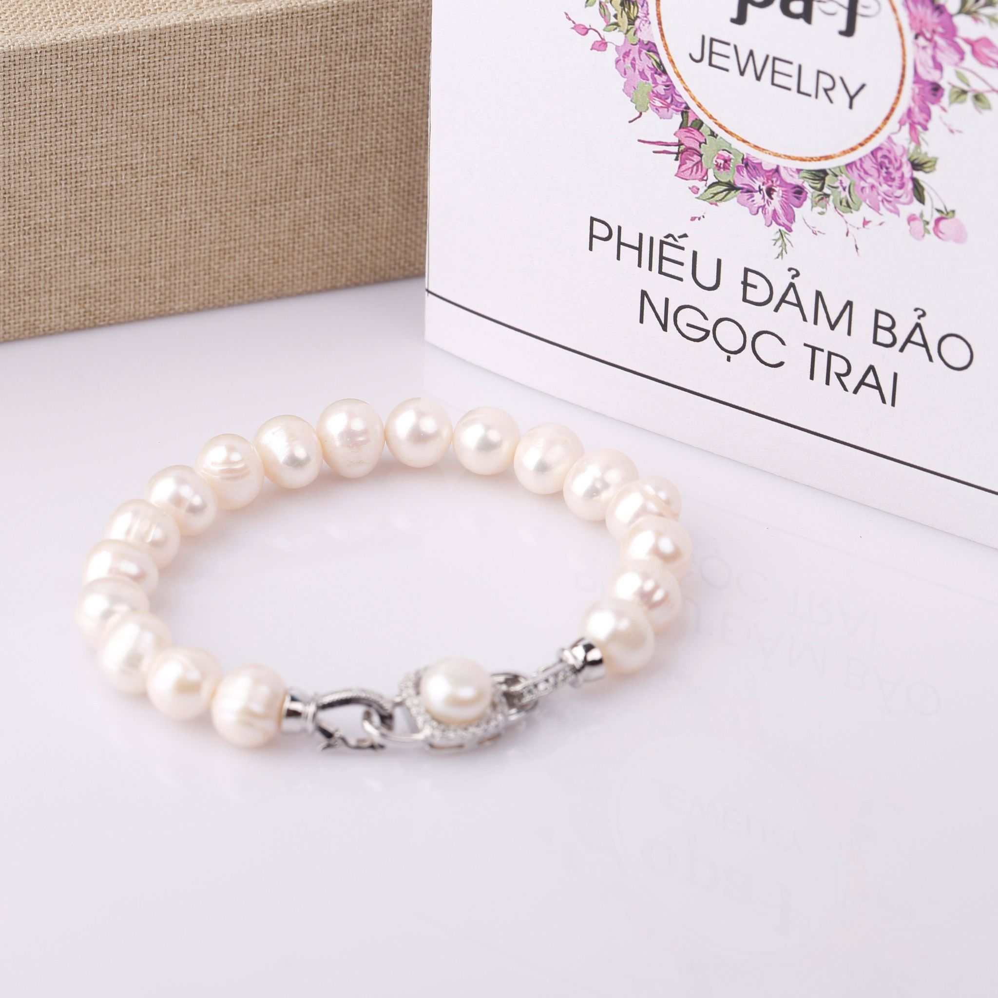 Vòng tay ngọc trai thương hiệu Opal - PB12215