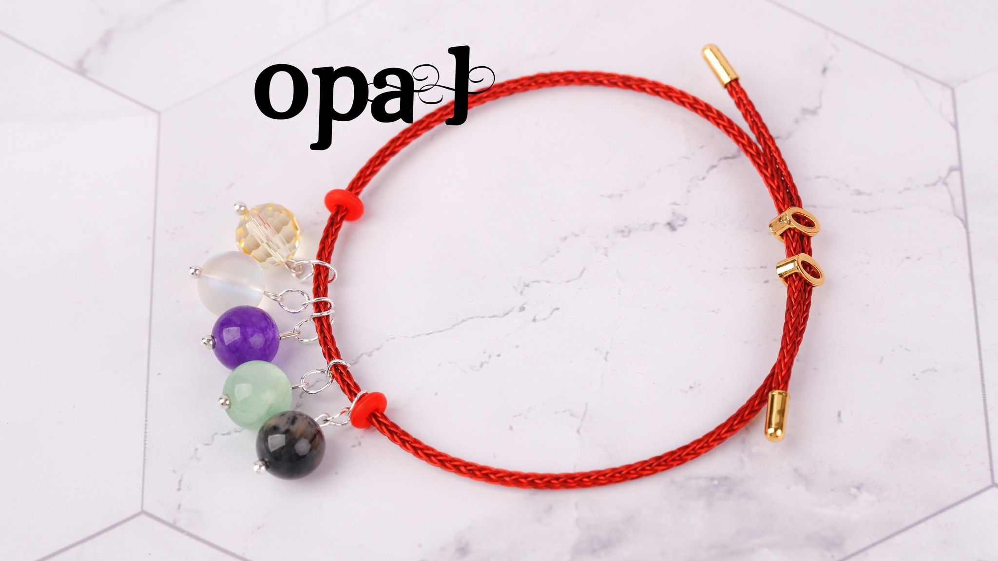 Vòng Tay Phong thuỷ 5 màu đá FS12211