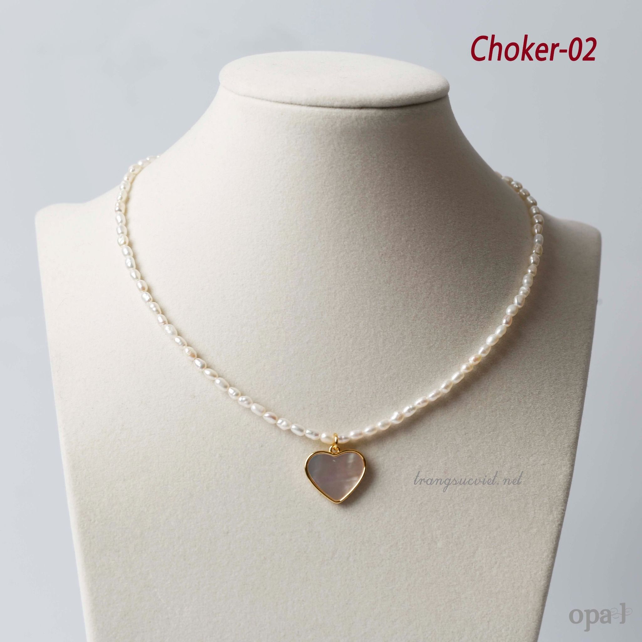 Choker ngọc trai hạt gạo nhí - trẻ trung và sành điệu