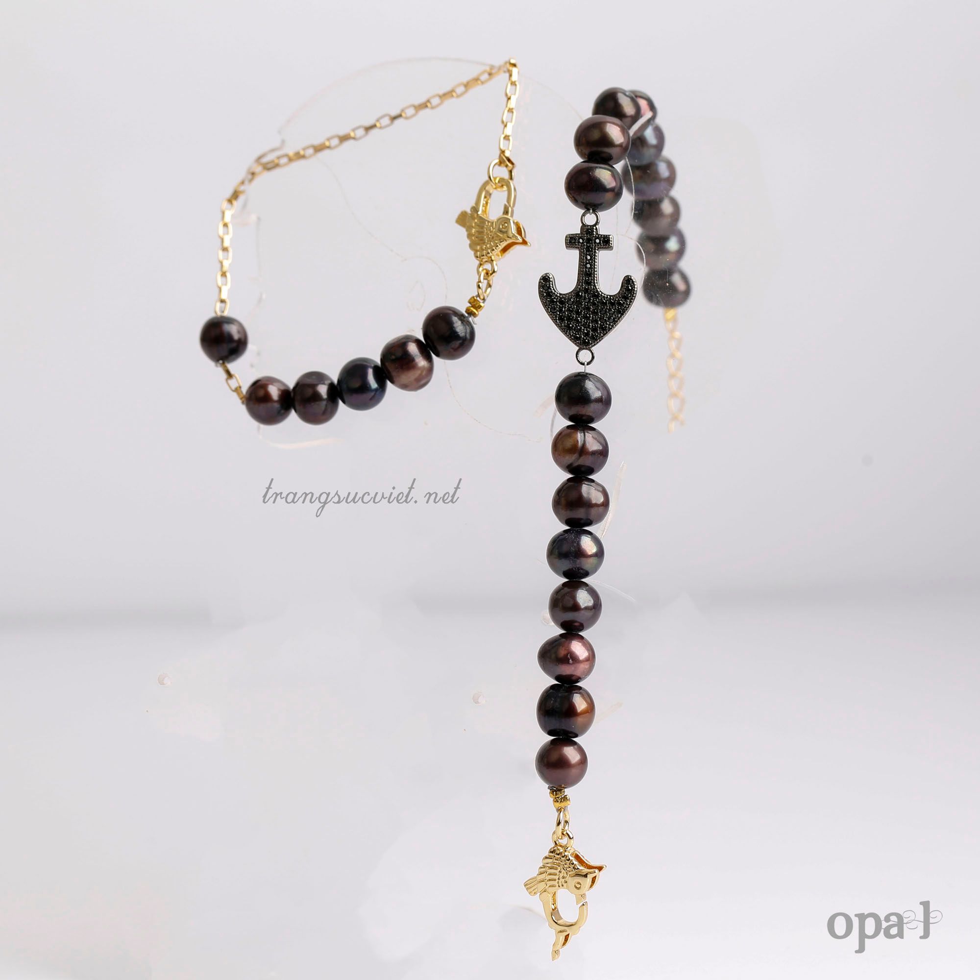 Bộ sưu tập Vòng Tay Song Hành – Gắn Kết Dịu Êm , ngọc trai ánh nâu thương hiệu Opal