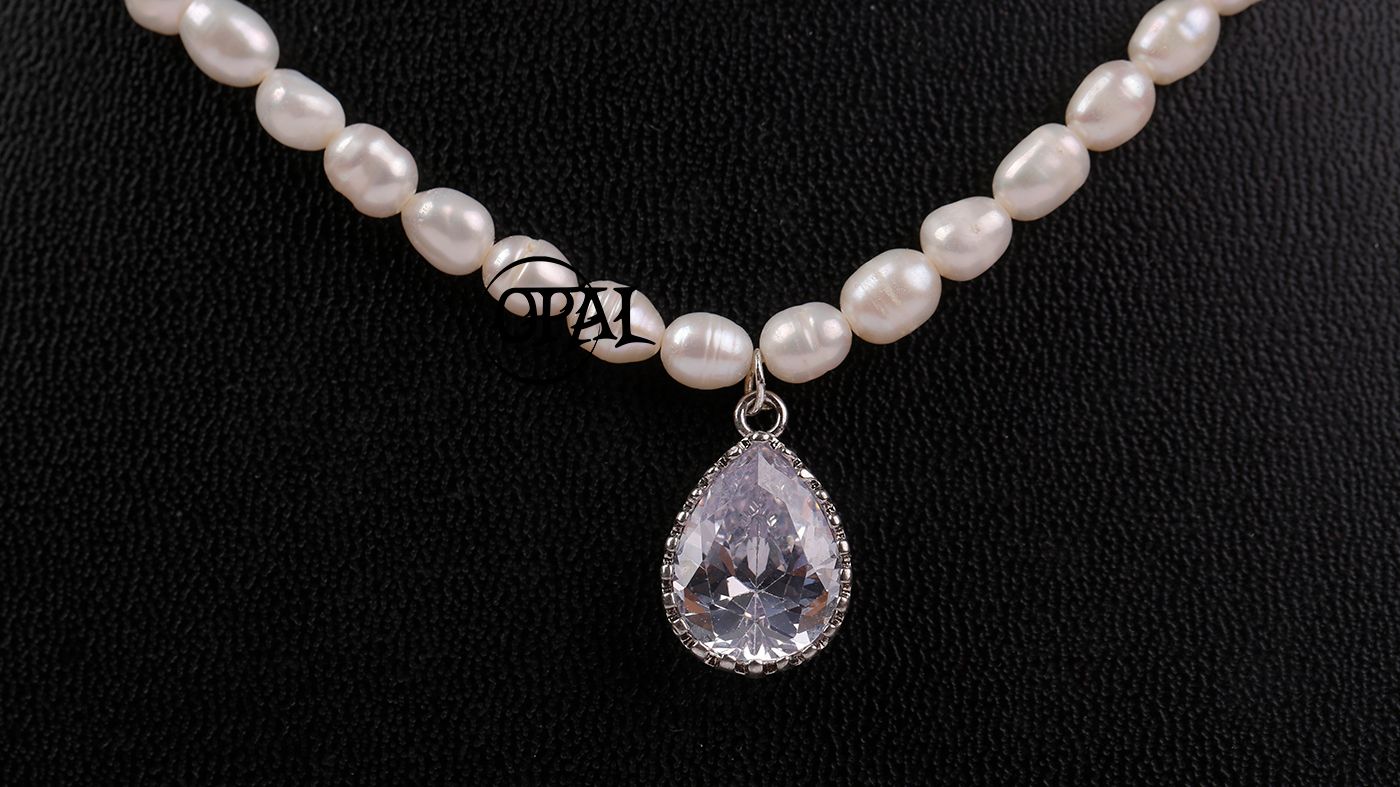 Bộ trang sức ngọc trai giọt nước thương hiệu Opal