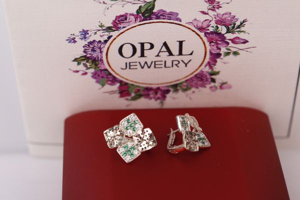  Nhẫn bạc nữ đính đá Ross thương hiệu Opal 