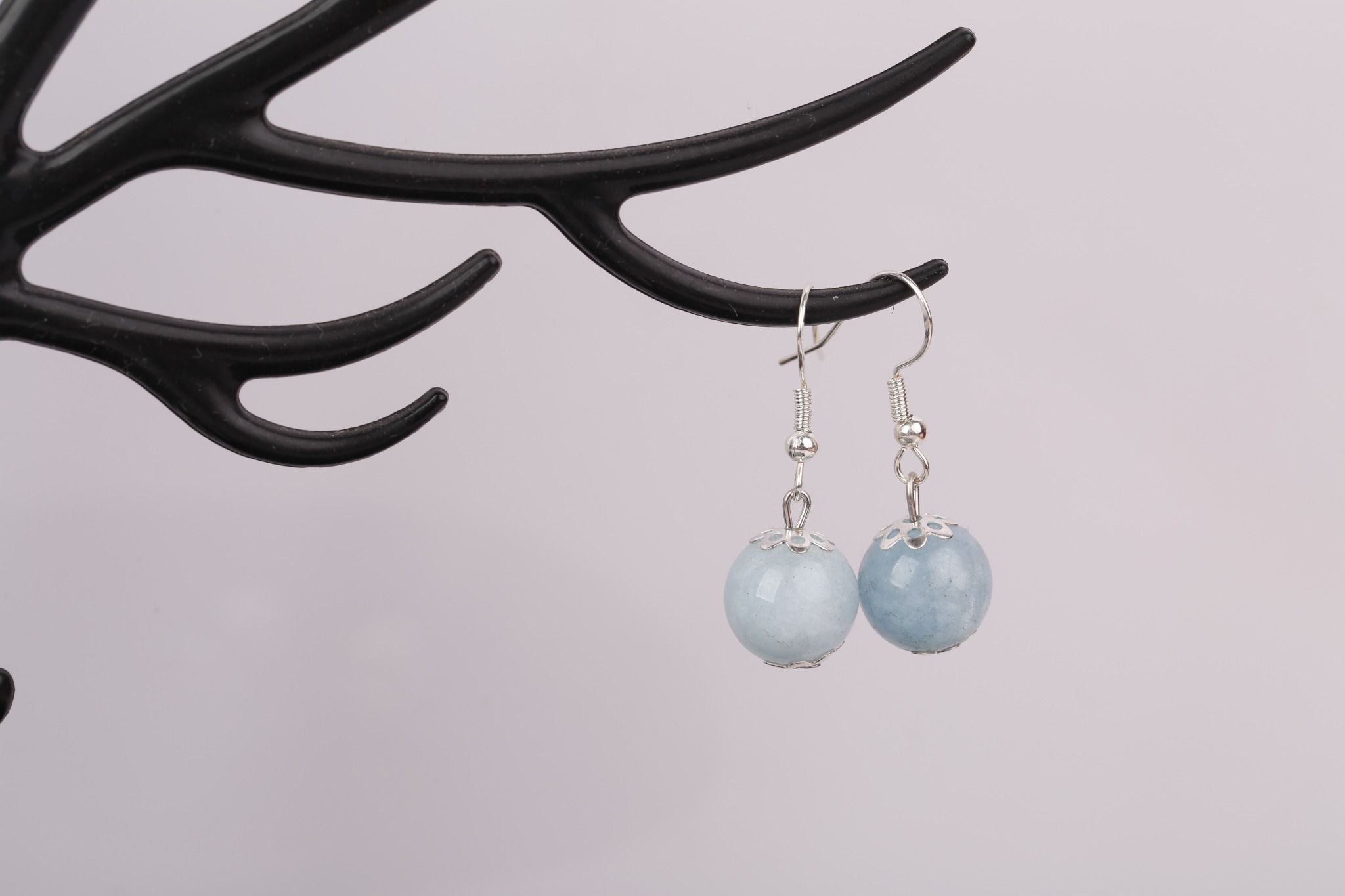 Hoa tai bạc đính đá phong cách trẻ trung thương hiệu Opal