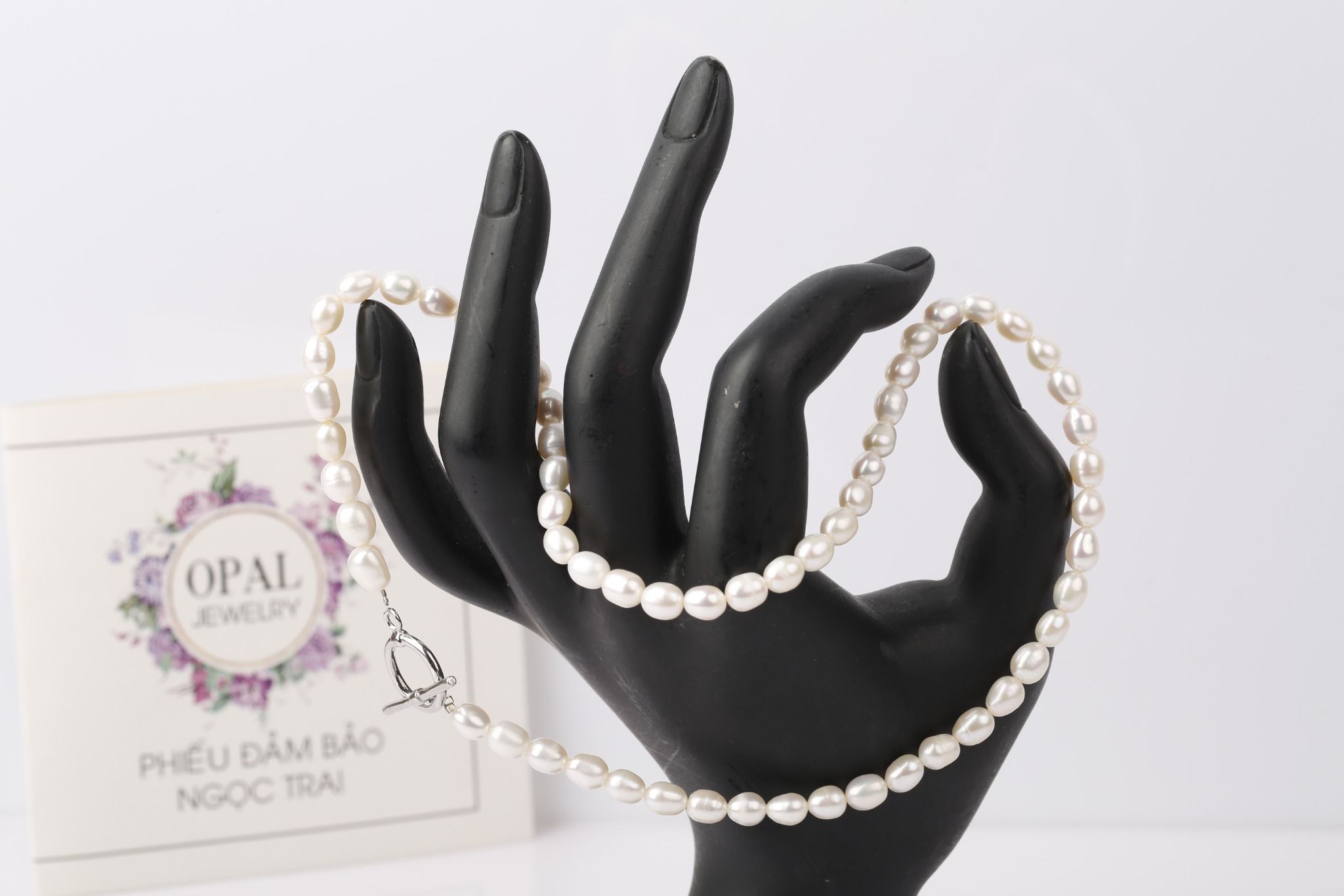 Vòng cổ Ngọc trai Oval sang trọng thương hiệu OPAI