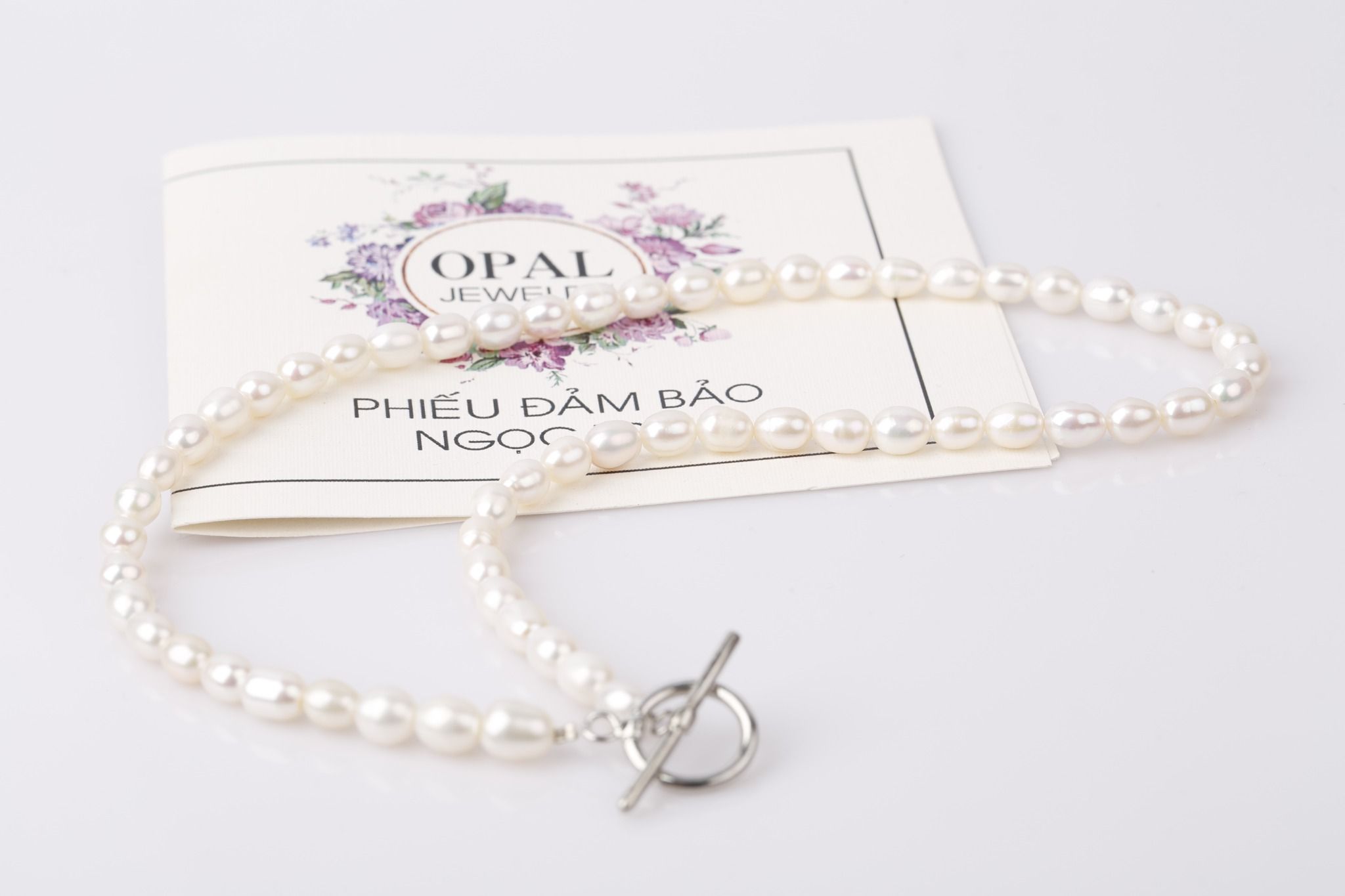 Vòng cổ Ngọc trai Oval sang trọng thương hiệu OPAI