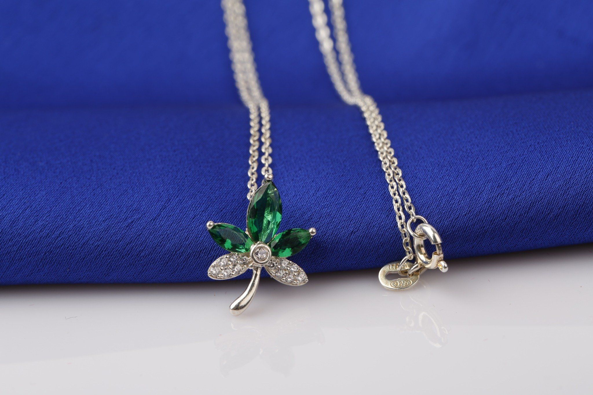 Dây chuyền bạc mặt đá Ross thương hiệu Opal