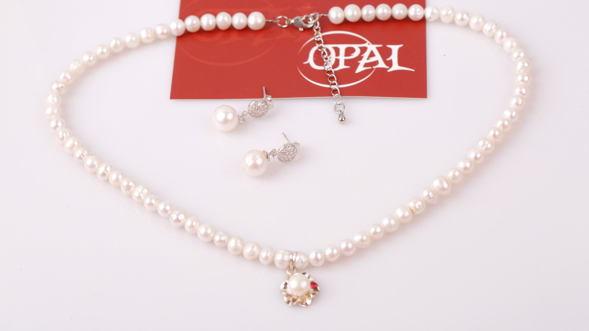  VÒNG CỔ VÀ HOA TAI NGỌC TRAI THƯƠNG HIỆU OPAL HT2 