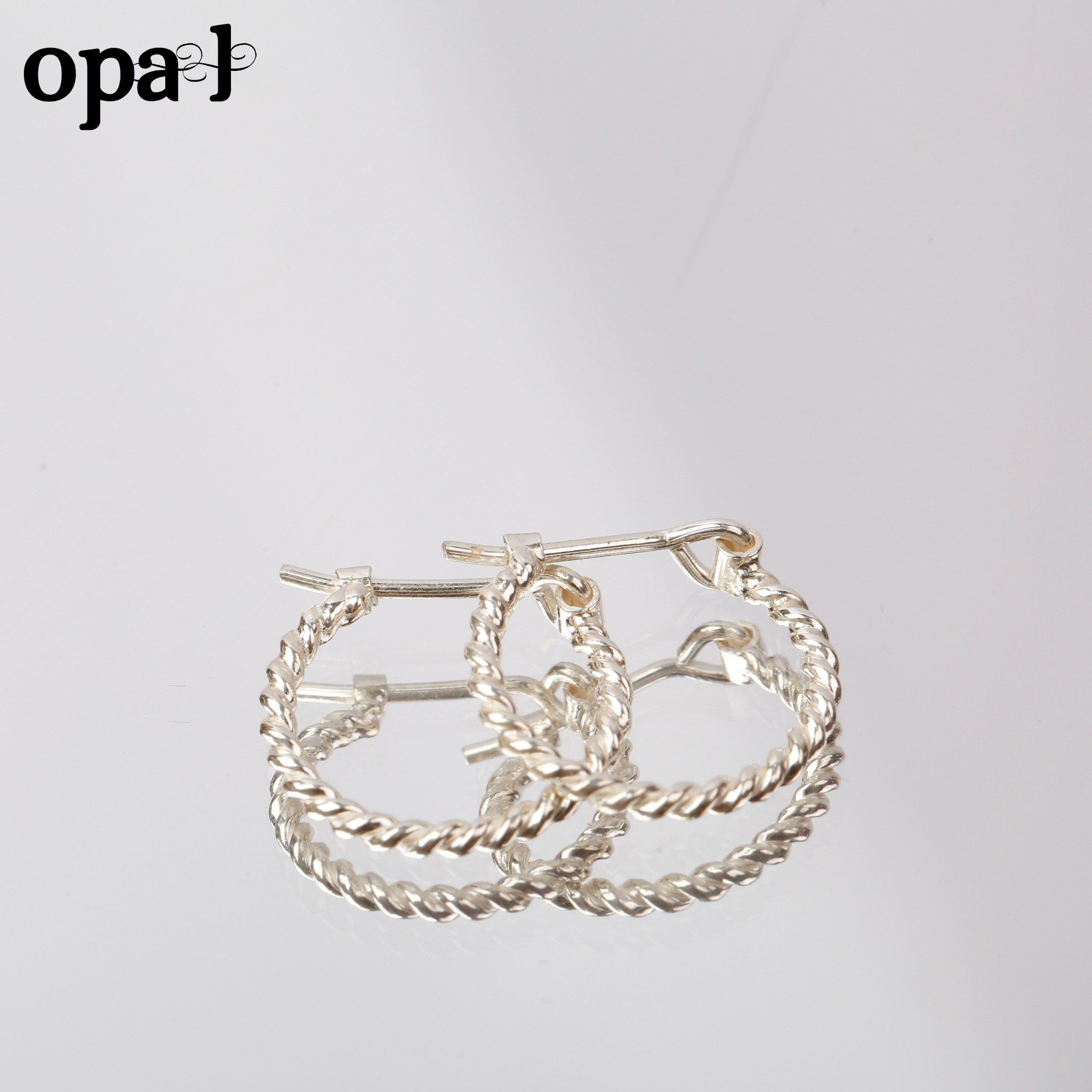 Hoa tai bạc phong cách nhẹ nhàng trẻ trung thương hiệu Opal