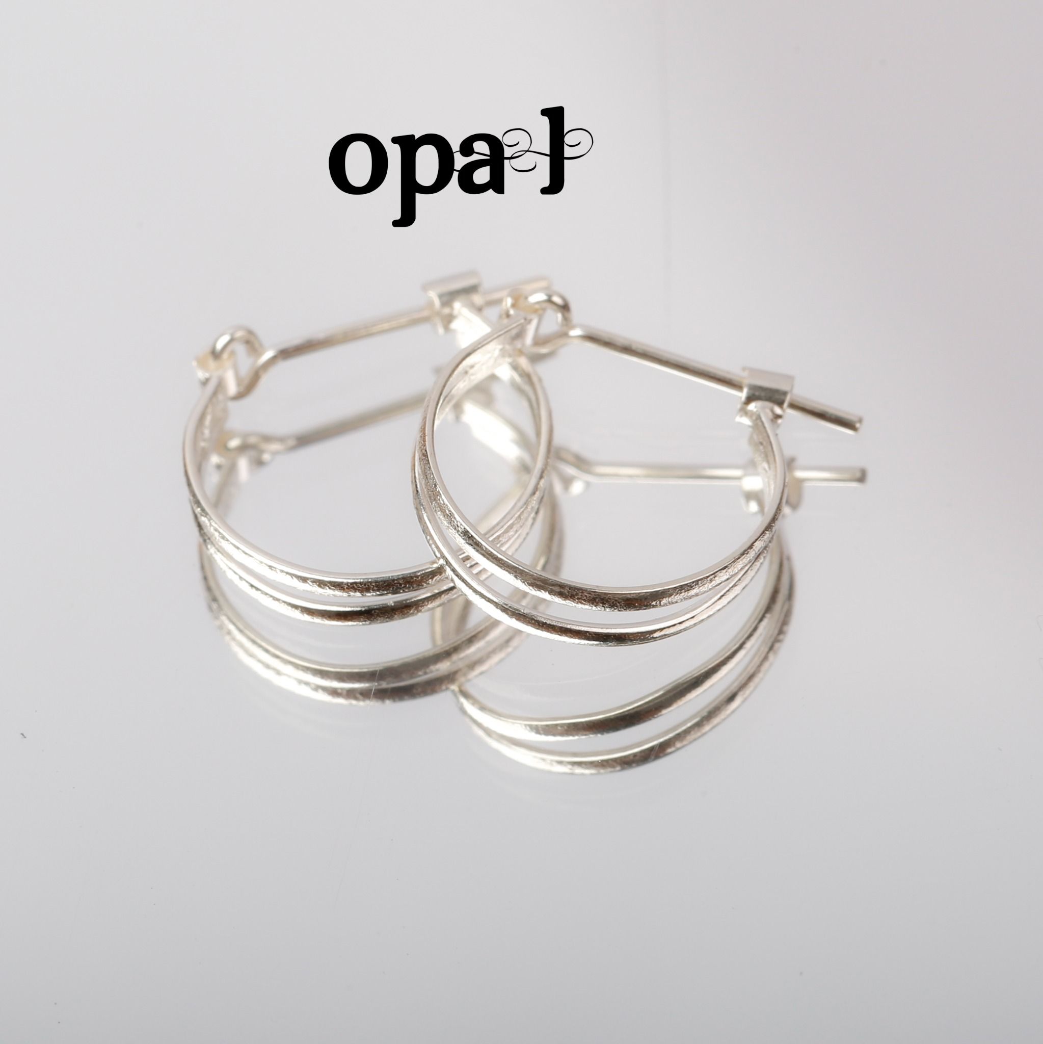 Hoa tai bạc phong cách nhẹ nhàng trẻ trung thương hiệu Opal