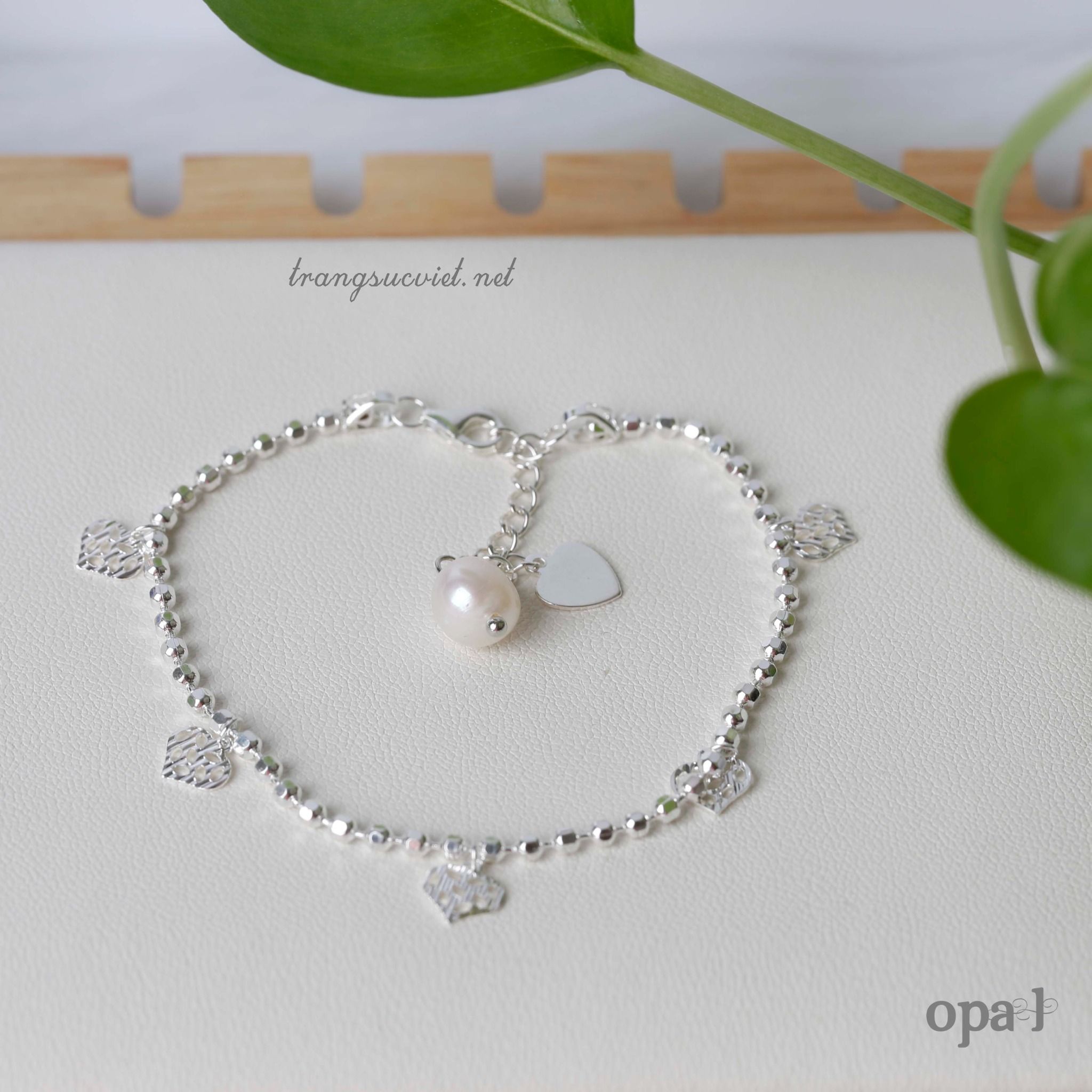 BST lắc bạc Opal