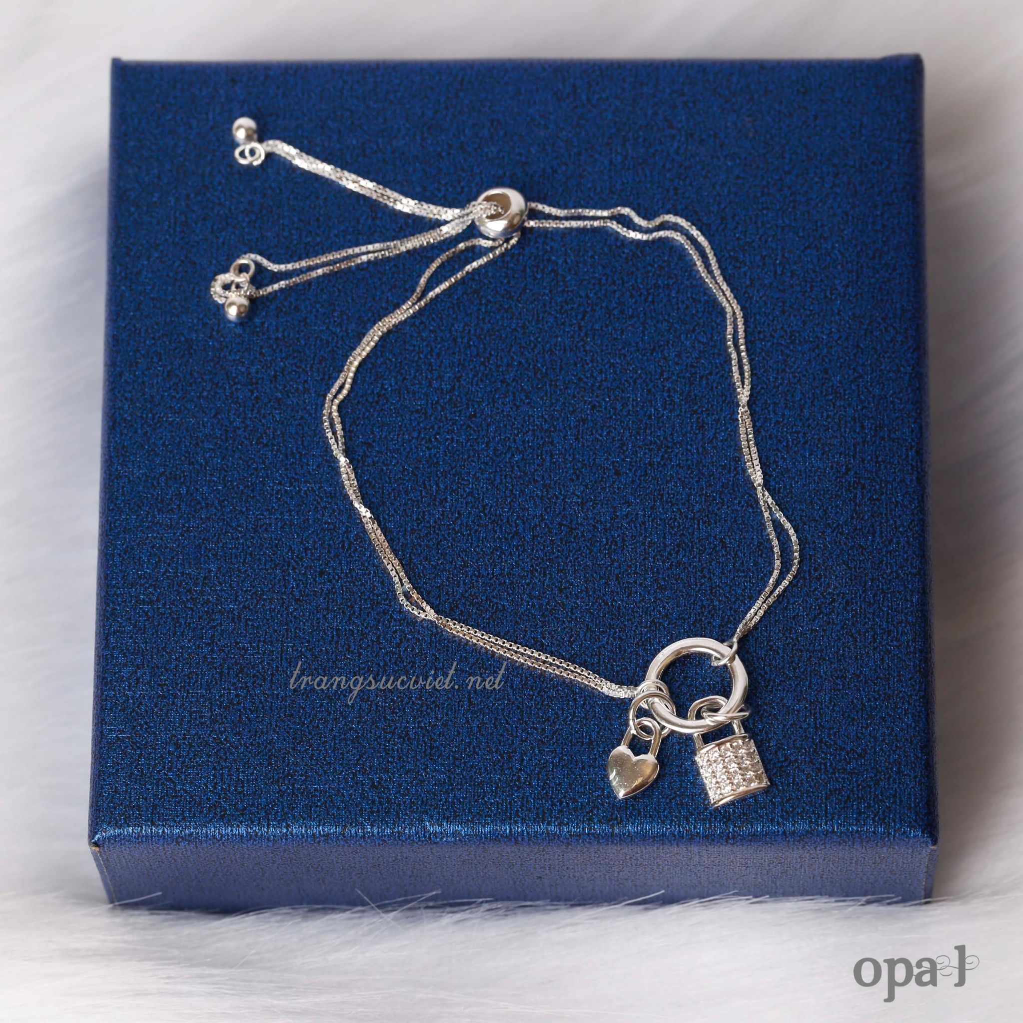 BST lắc bạc Opal