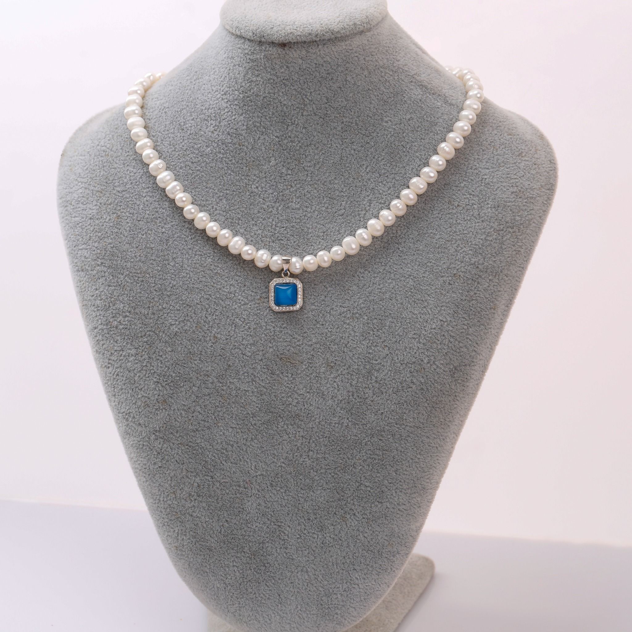 Vòng cổ Choker Ngọc Trai thời thượng Opal