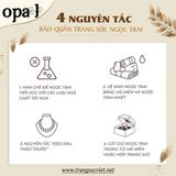  Dây chuyền + Vòng tay bạc đính Ngọc trai phong cách trẻ trung thương hiệu Opal 