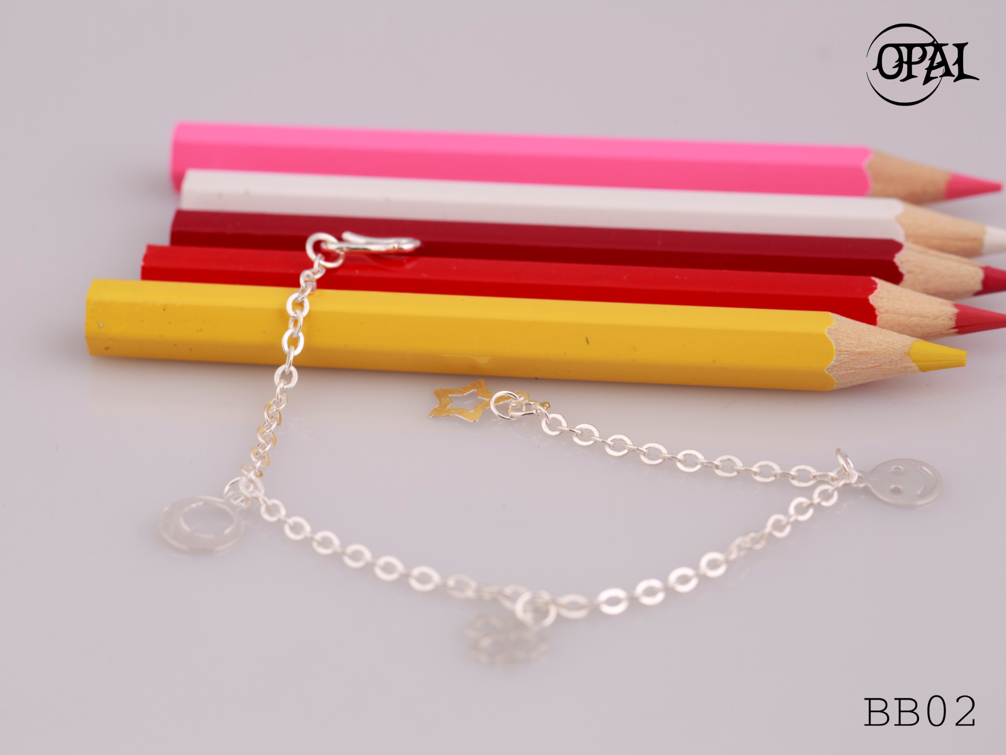 BB02 - Lắc tay bạc cho bé Opal