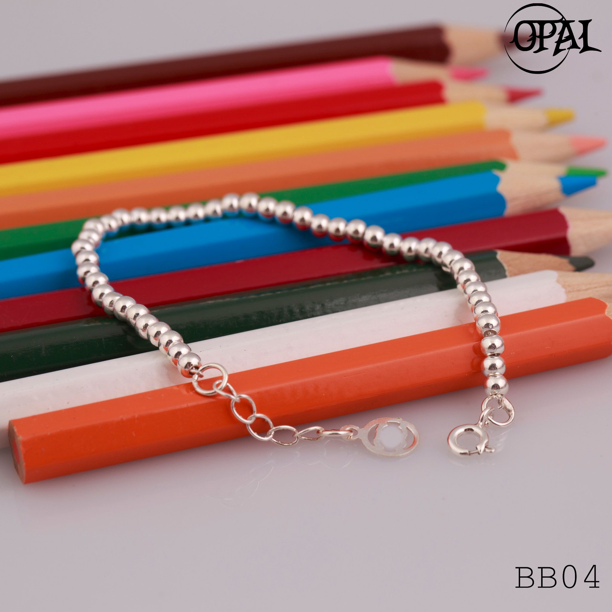 BB04 - Lắc tay bạc cho bé Opal