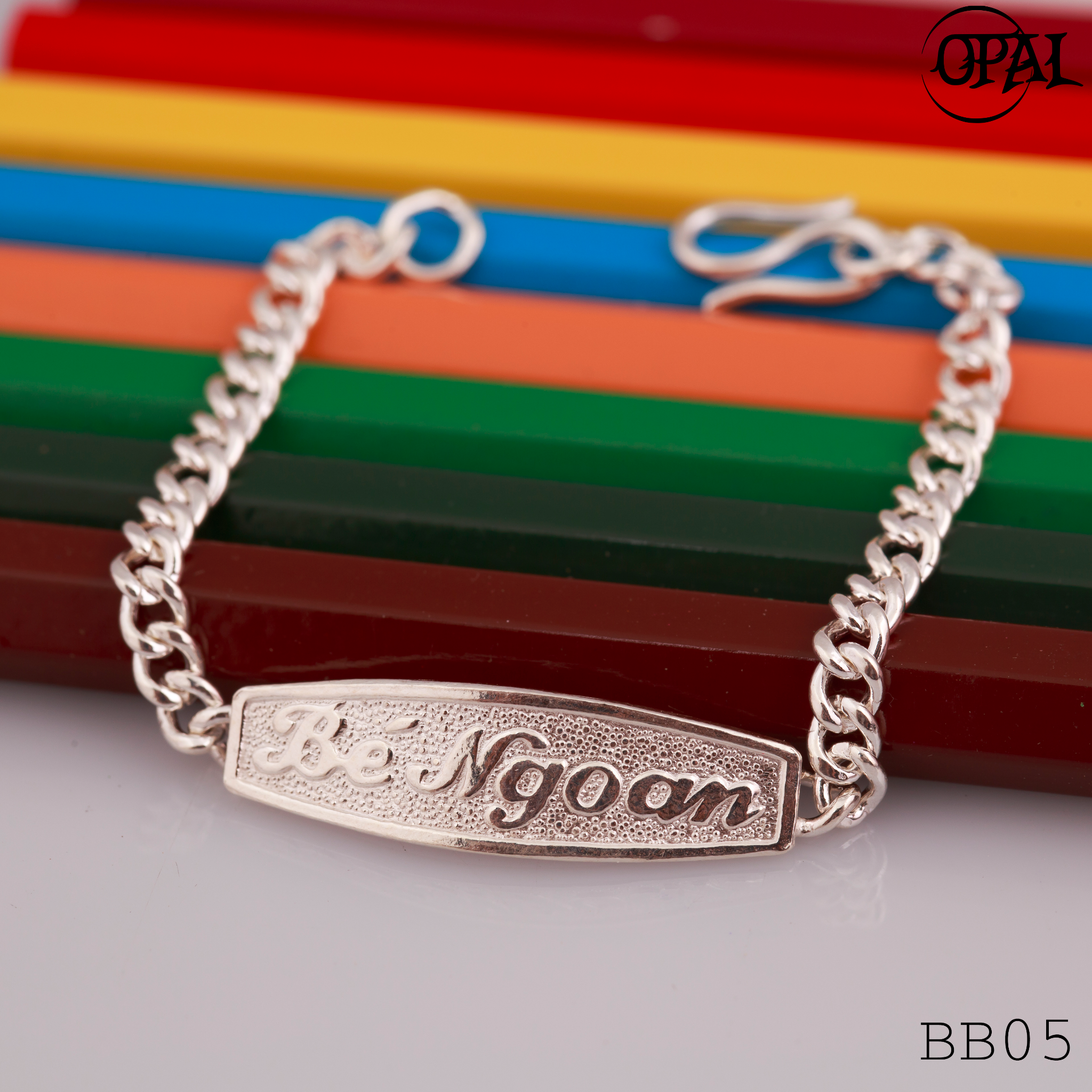 BB01-10 - Lắc tay bạc cho bé Opal