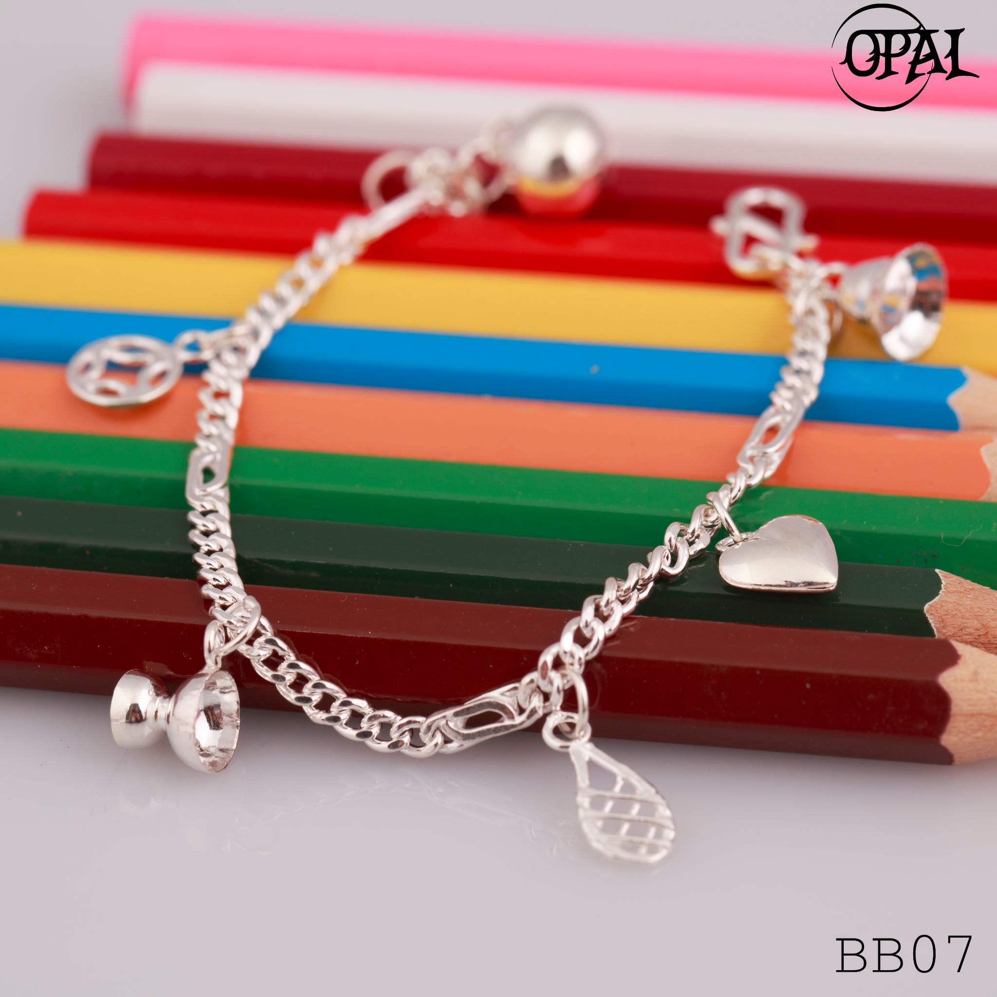 BB07 - Lắc tay bạc cho bé Opal