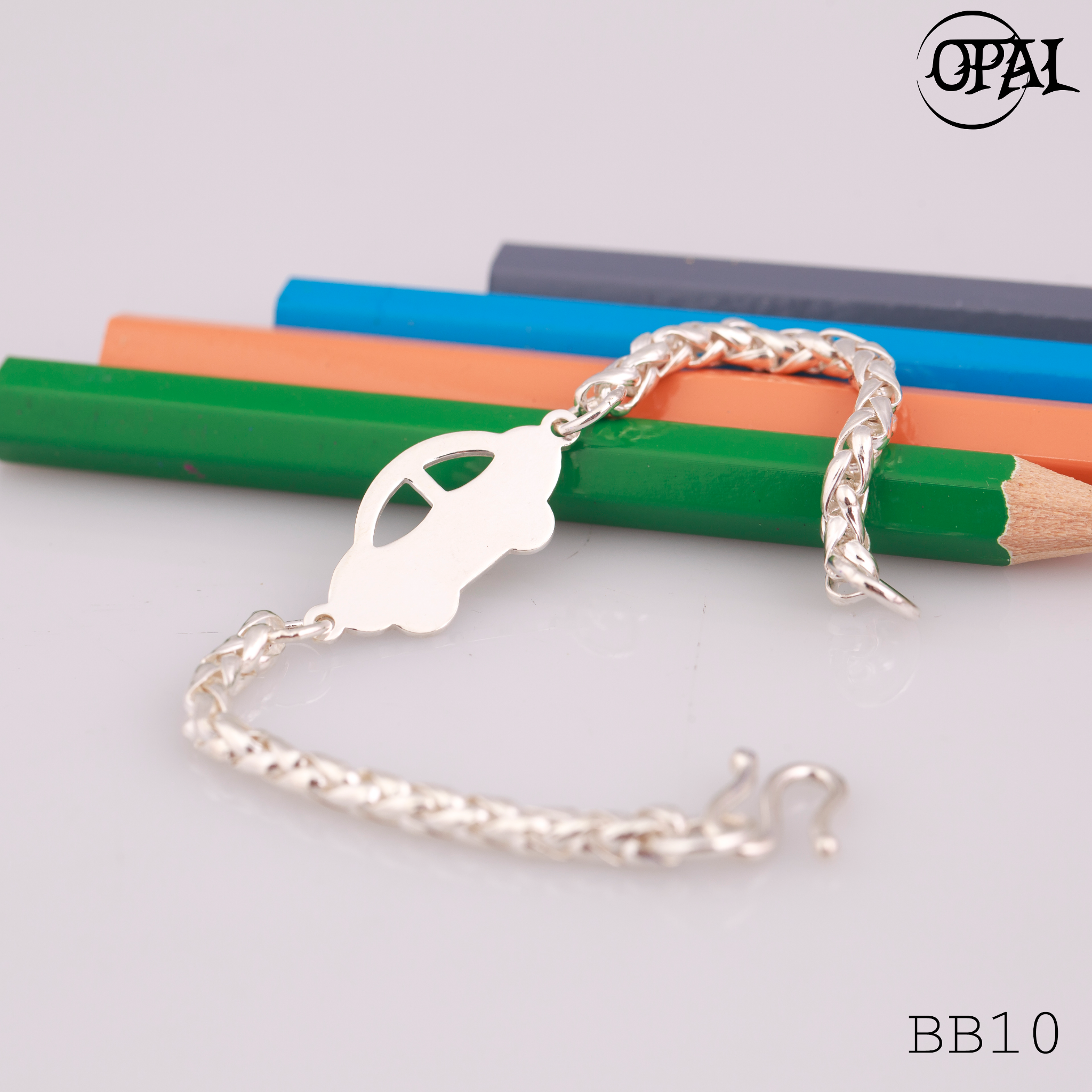 BB01-10 - Lắc tay bạc cho bé Opal