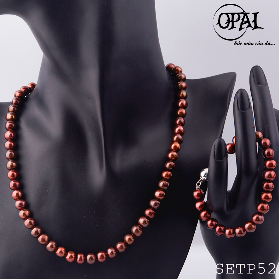 SETP52- Bộ trang sức ngọc trai OPAL