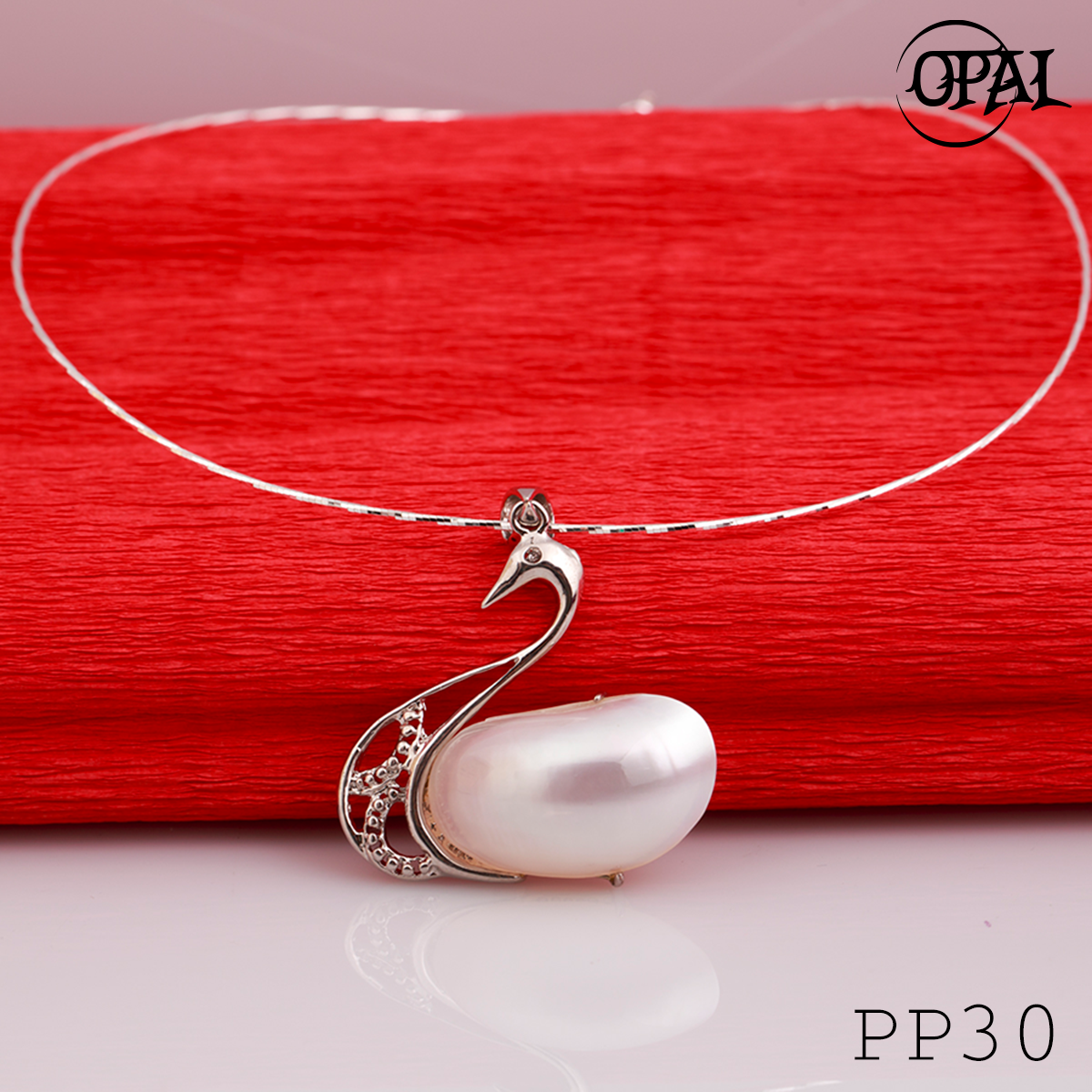 PP30- Dây chuyền bạc kèm mặt Ngọc Trai OPAL