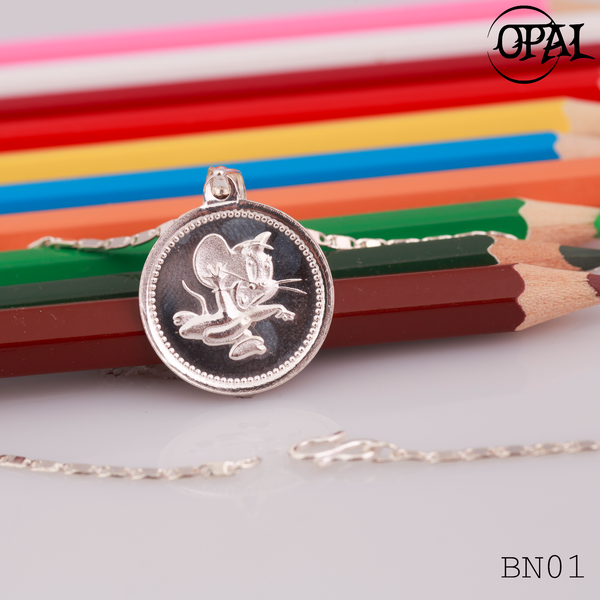  BN01-B12- Dây chuyền bạc con giáp dành cho bé Opal 