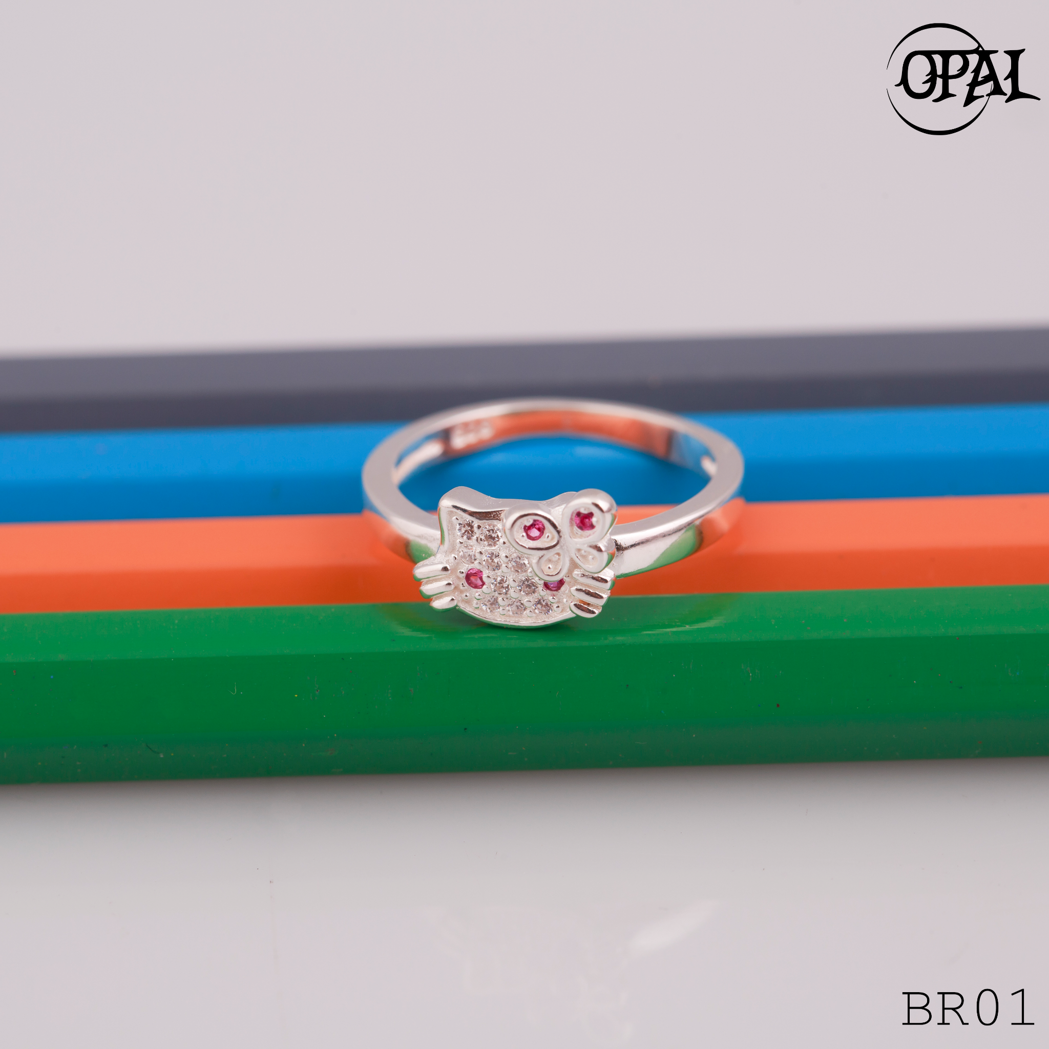 BR01- Nhẫn bạc dành cho bé Opal