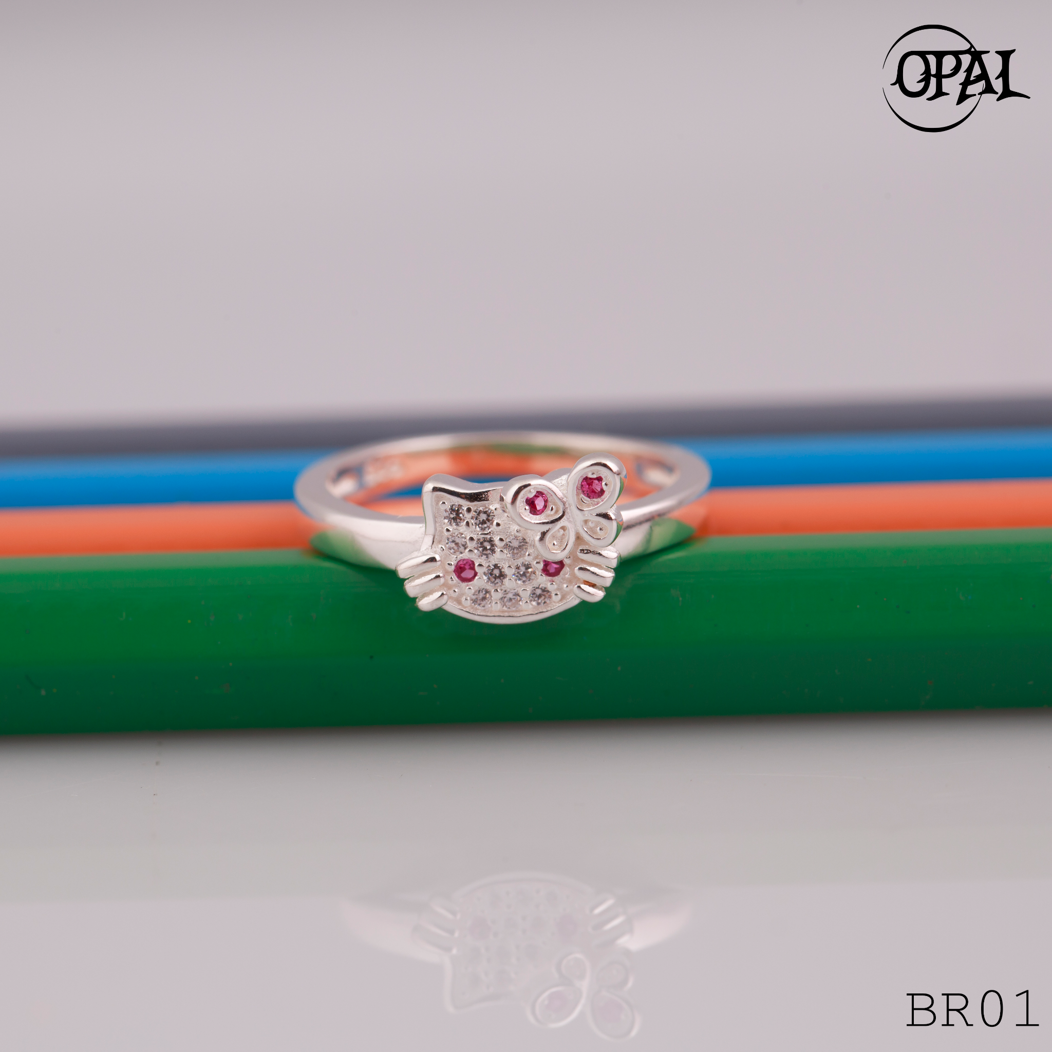 BR01- Nhẫn bạc dành cho bé Opal