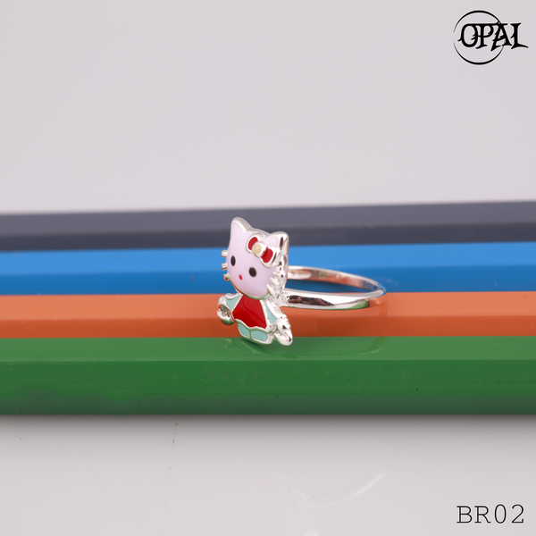  BR02- Nhẫn bạc dành cho bé Opal 