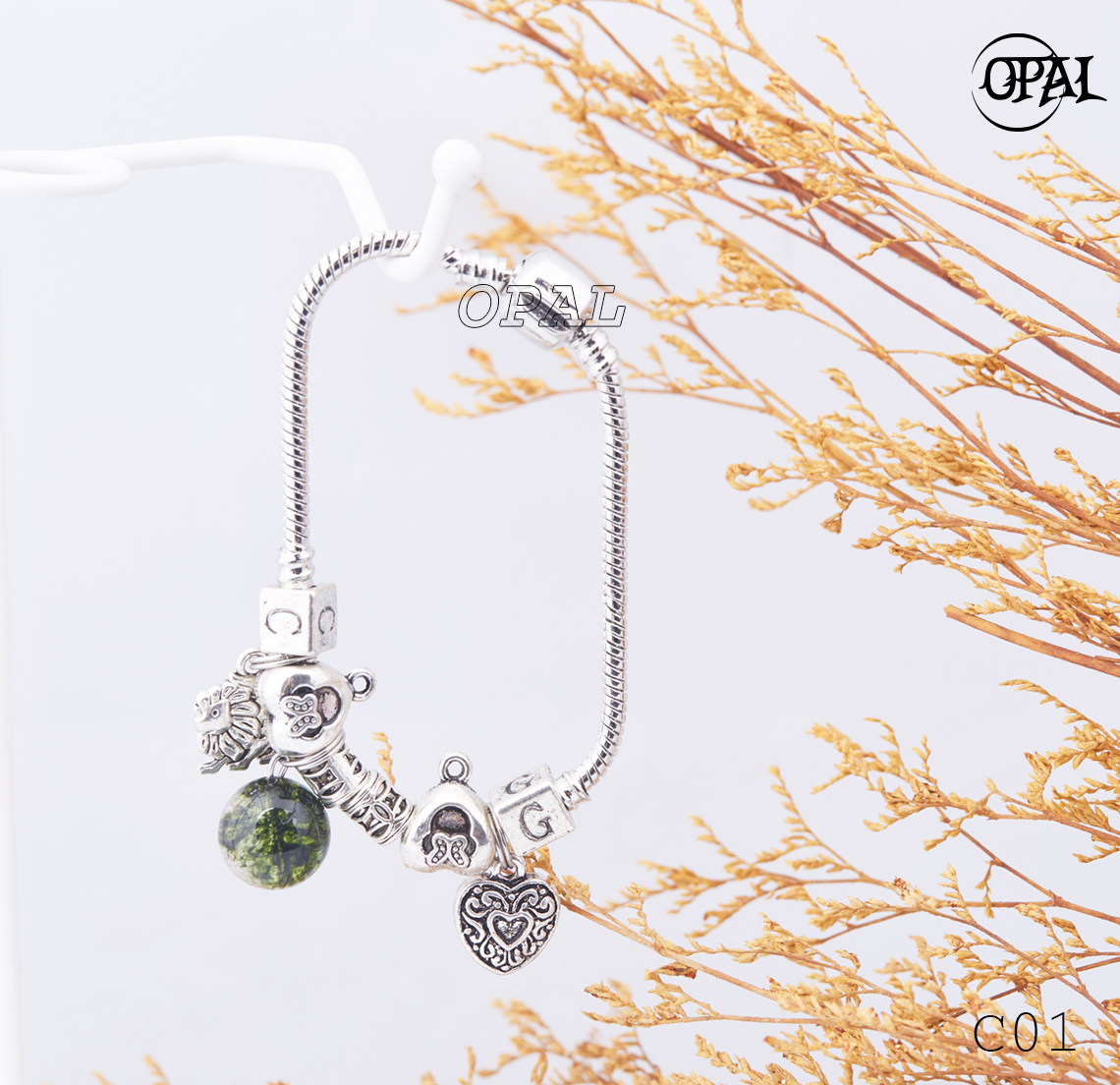 C01 - Vòng tay charm OPAL