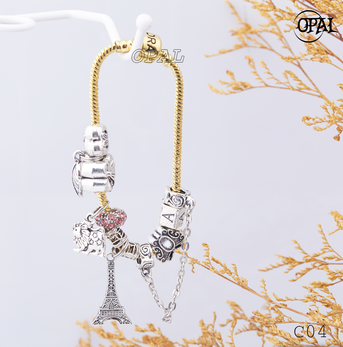 C04- Vòng tay charm OPAL