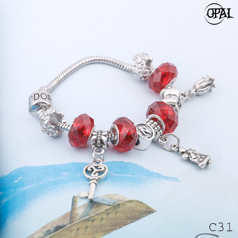 C31- Vòng tay charm Opal