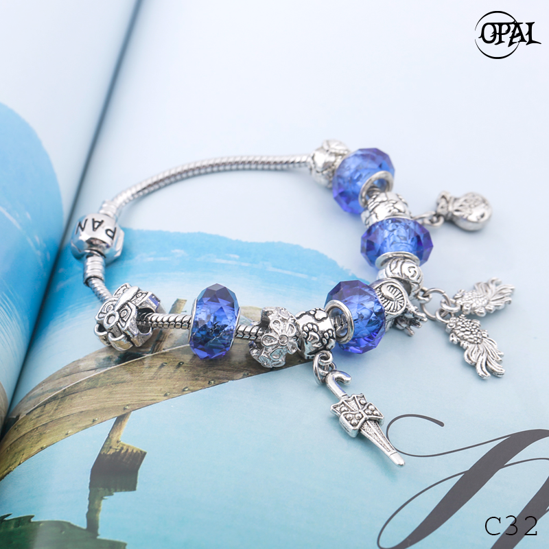 C32- Vòng tay charm Opal