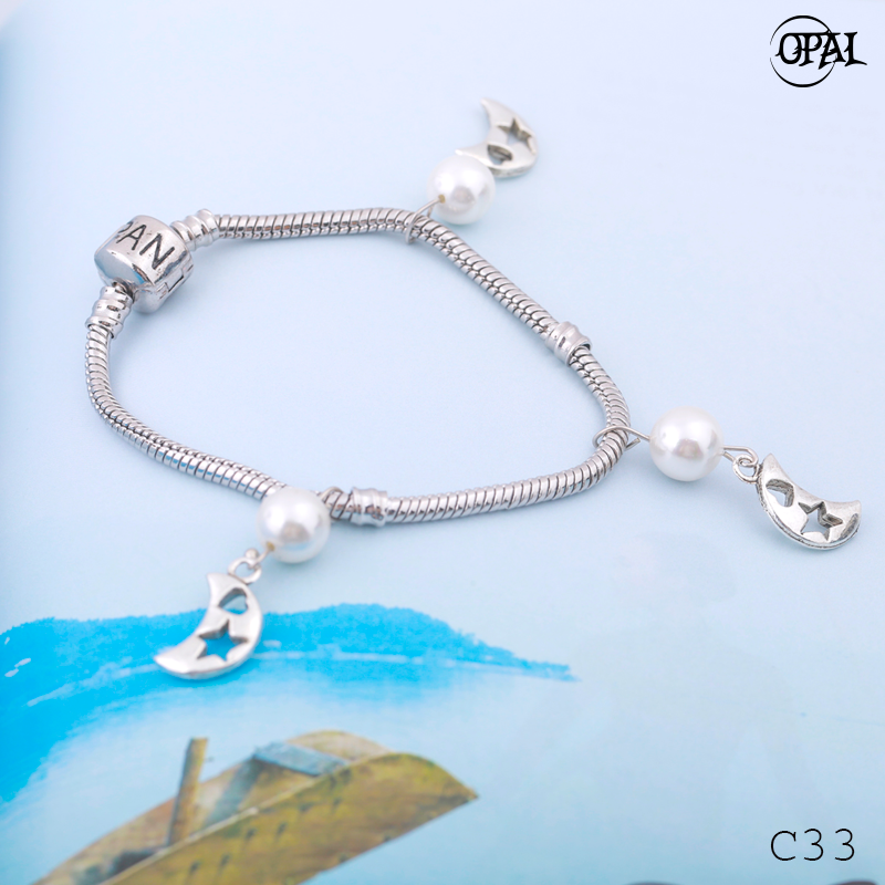 C33- Vòng tay charm Opal