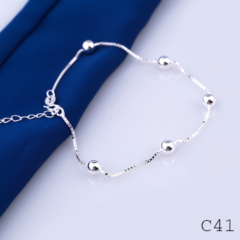 C41- Lắc tay bạc OPAL