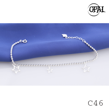  C46- Lắc tay bạc OPAL 