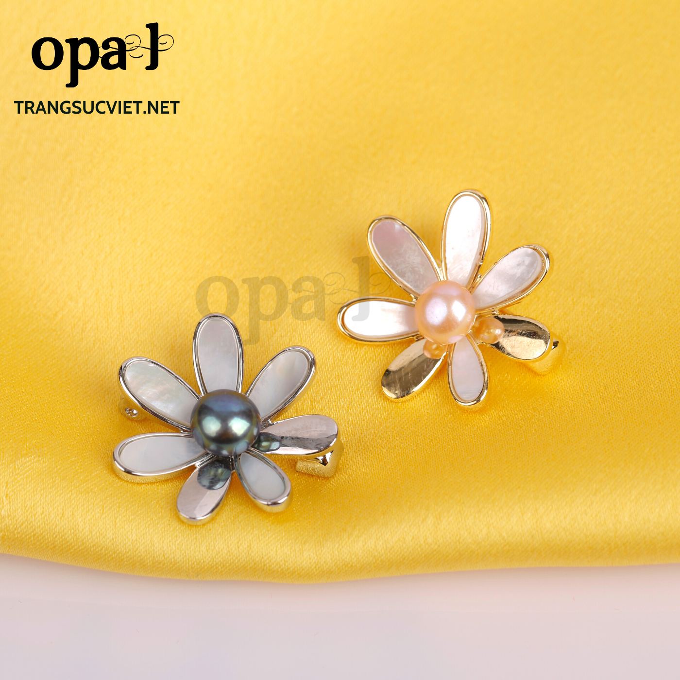 Cài áo bông hoa thương hiệu OPAL