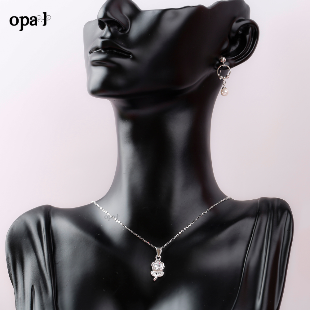  Bộ dây chuyền và hoa tai ngọc trai thương hiệu Opal HT2 