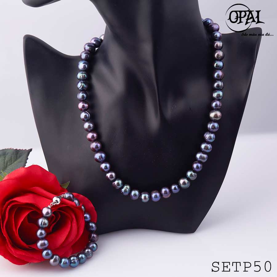SETP50- Bộ trang sức ngọc trai OPAL