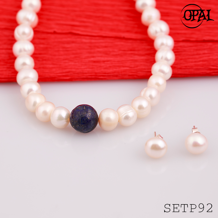 SETP92-Bộ trang sức ngọc trai OPAL