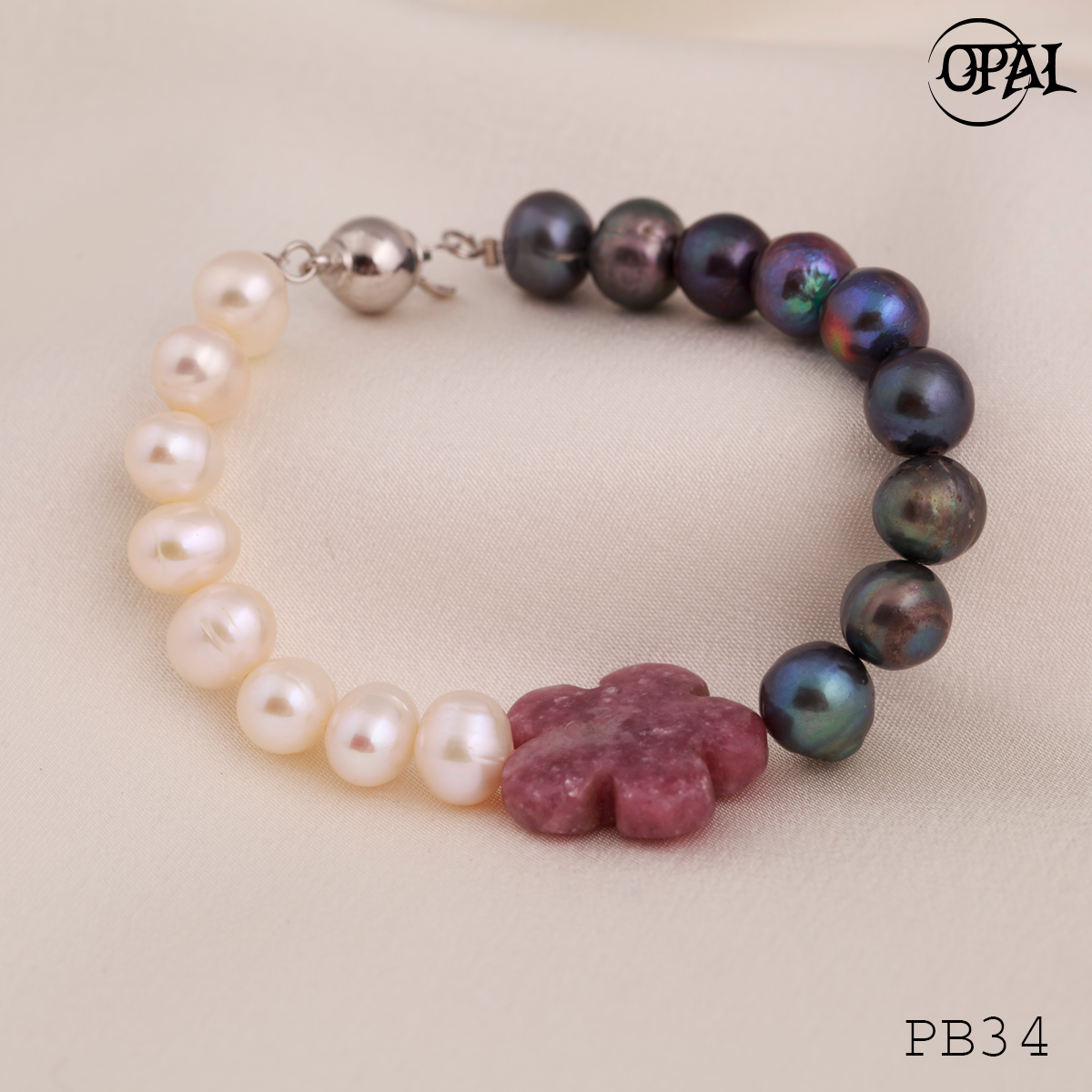 PB34 - Chuỗi vòng tay ngọc trai OPAL