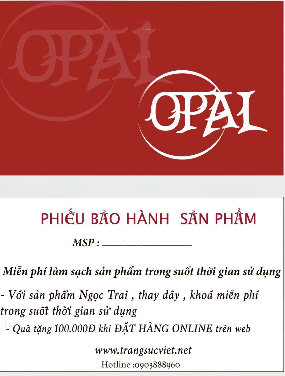 Dây chuyền bạc mặt đính đá hồng phong cách trẻ trung thương hiệu Opal