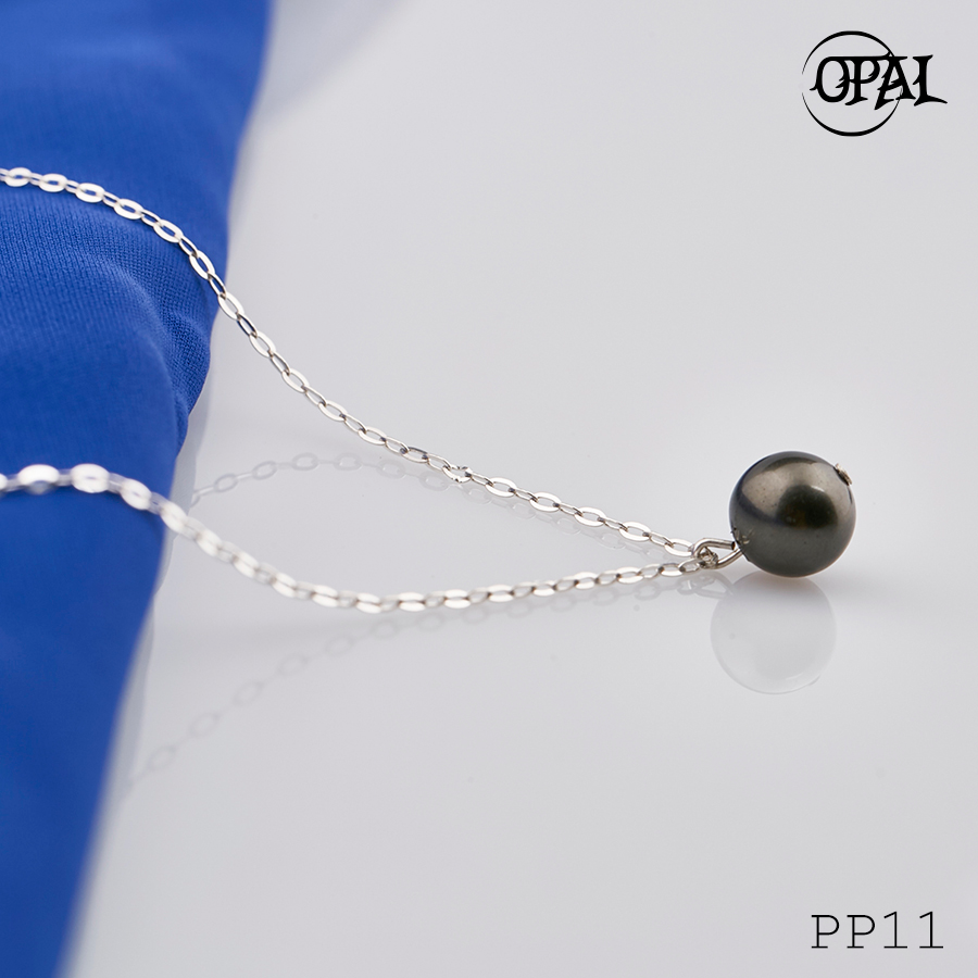 PP11- Dây chuyền bạc kèm mặt Ngọc Trai OPAL